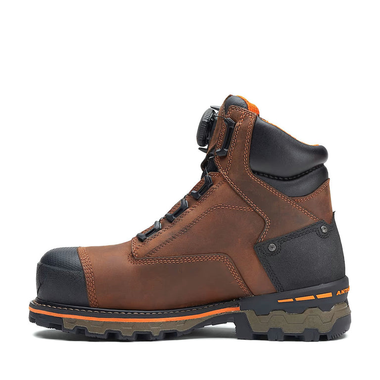 Timberland Men's Timberland PRO Boondock BOA 6" Composite Toe Work Boots, TB0A66KYEM41, Brown