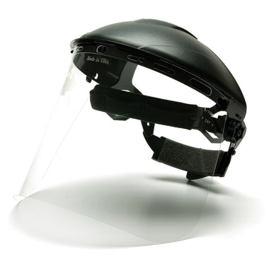 Pyramex Ridgeline Ratchet Headgear with Clear Polycarbonate Face Shield Combo - S1020 & HGBR