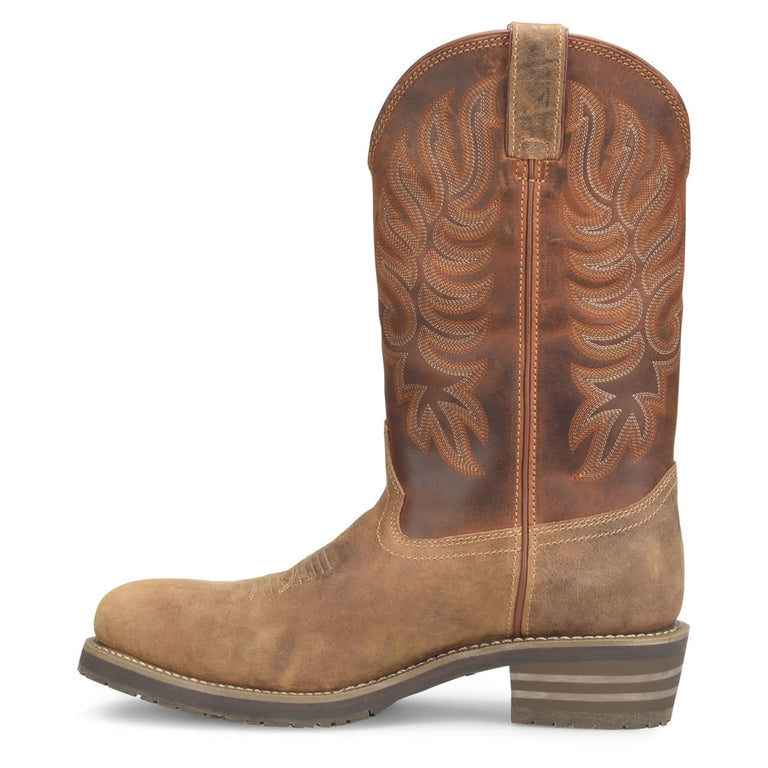 Double-H Men's Garza 12" Waterproof Western Composite Toe Boots, DH4159, Brown