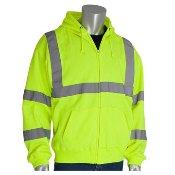 High-Vis Type R Class 3 Hooded Zip Sweatshirt - 323-HSSE