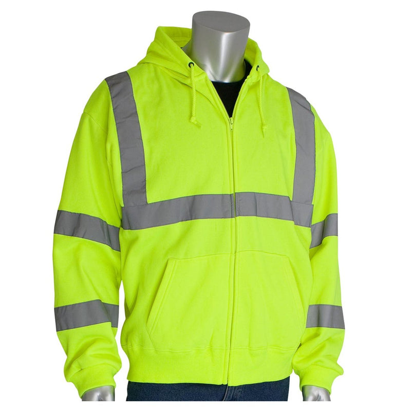 High-Vis Type R Class 3 Hooded Zip Sweatshirt - 323-HSSE