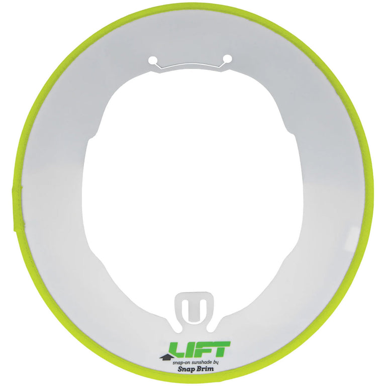 LIFT Sunshade for Radix Helmets, HRXS-22WT, Hi-Vis Yellow