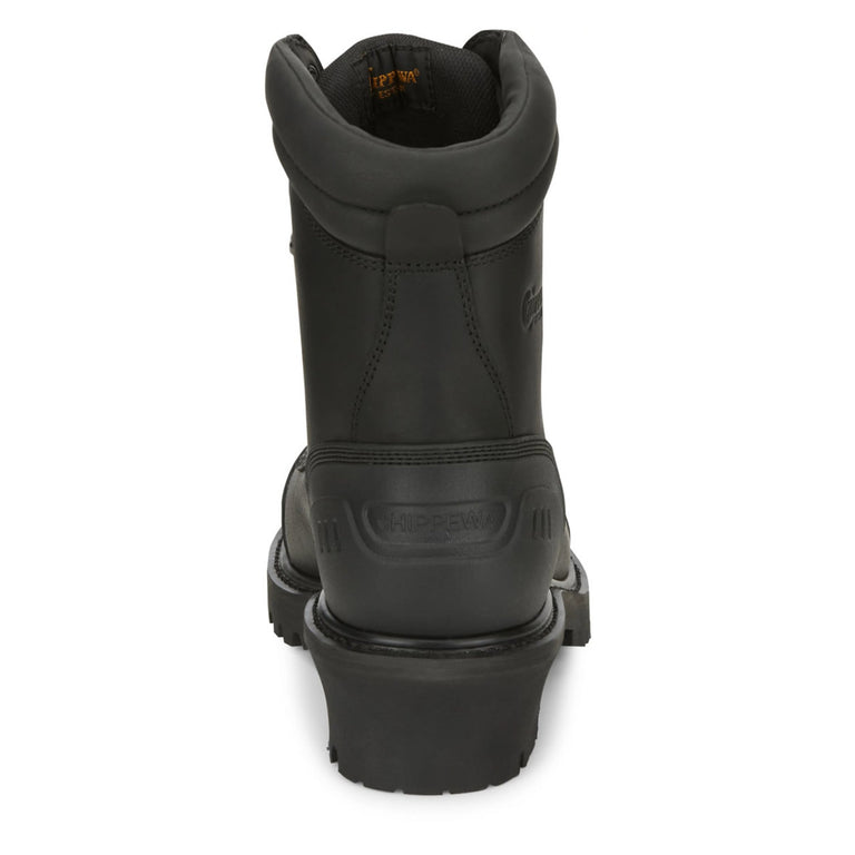 Chippewa Men's Aldarion 8" Logger Waterproof Insulated Composite Toe Boots, 55058, Black