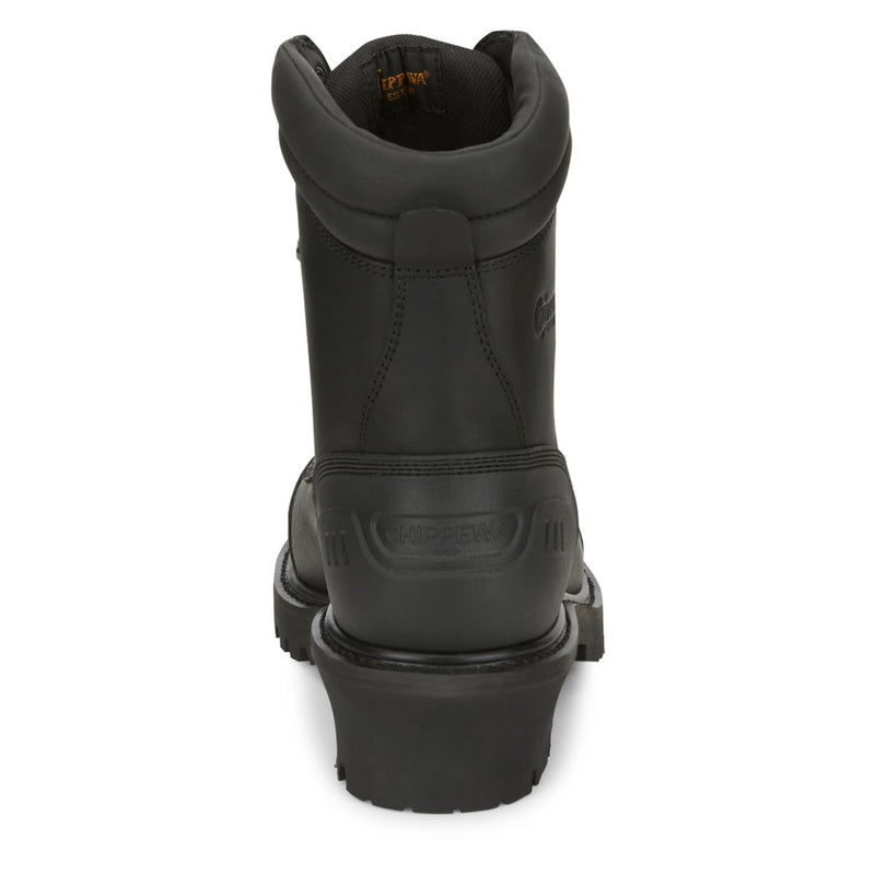 Chippewa Men's Aldarion 8" Logger Waterproof Insulated Composite Toe Boots, 55058, Black