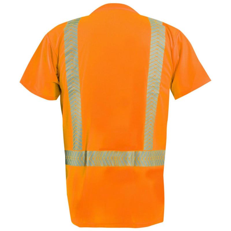 Custom OccuNomix Type R Class 2 Hi-Vis Segmented Tape Short Sleeve T-Shirt, LUX-TSSP2B