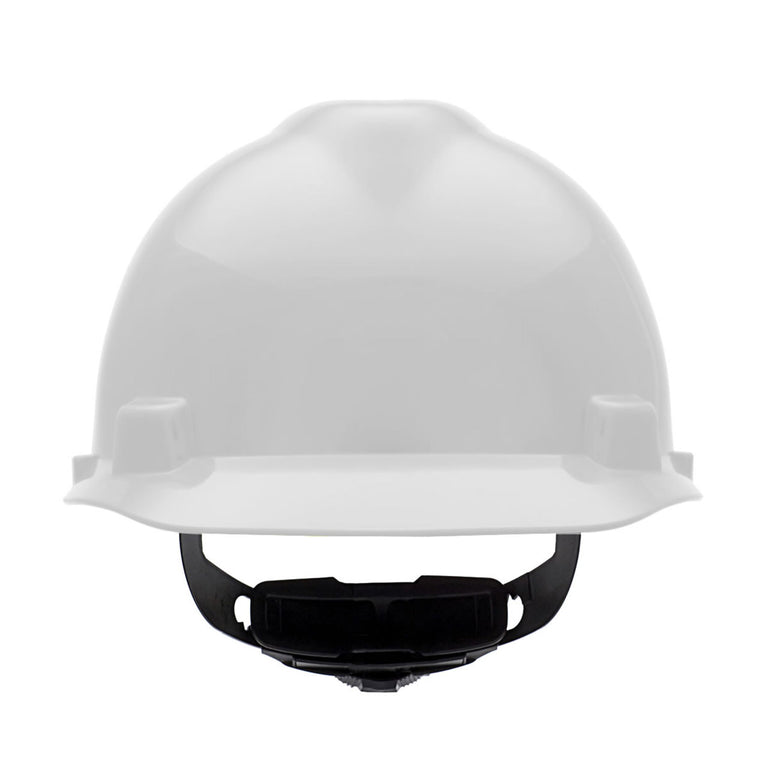 MSA Large V-Gard Cap Style Hard Hat 4-Point Fas-Trac III Suspension