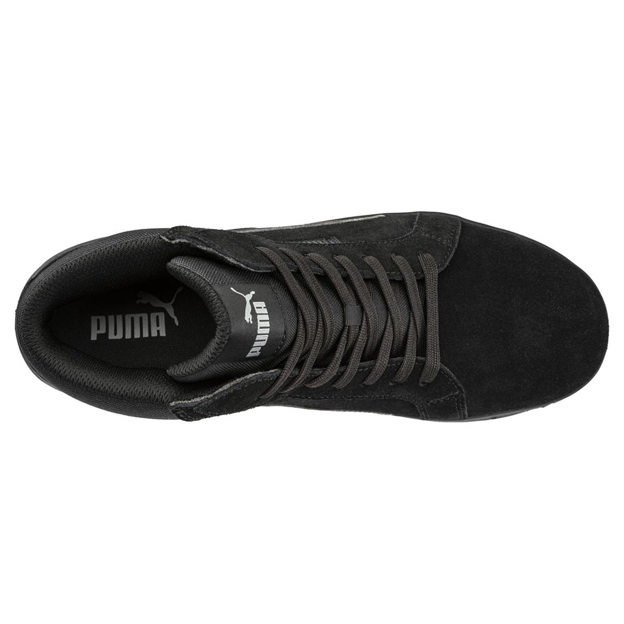 Puma Safety Women's Iconic Mid EH Composite Toe Shoes, 630315, Black