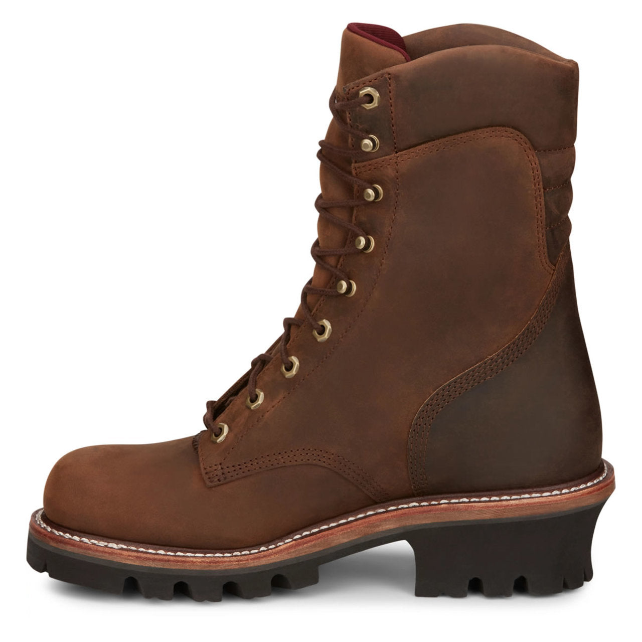 Chippewa Men's Super DNA 9" Logger Waterproof EH Steel Toe Boots, 59405, Tan