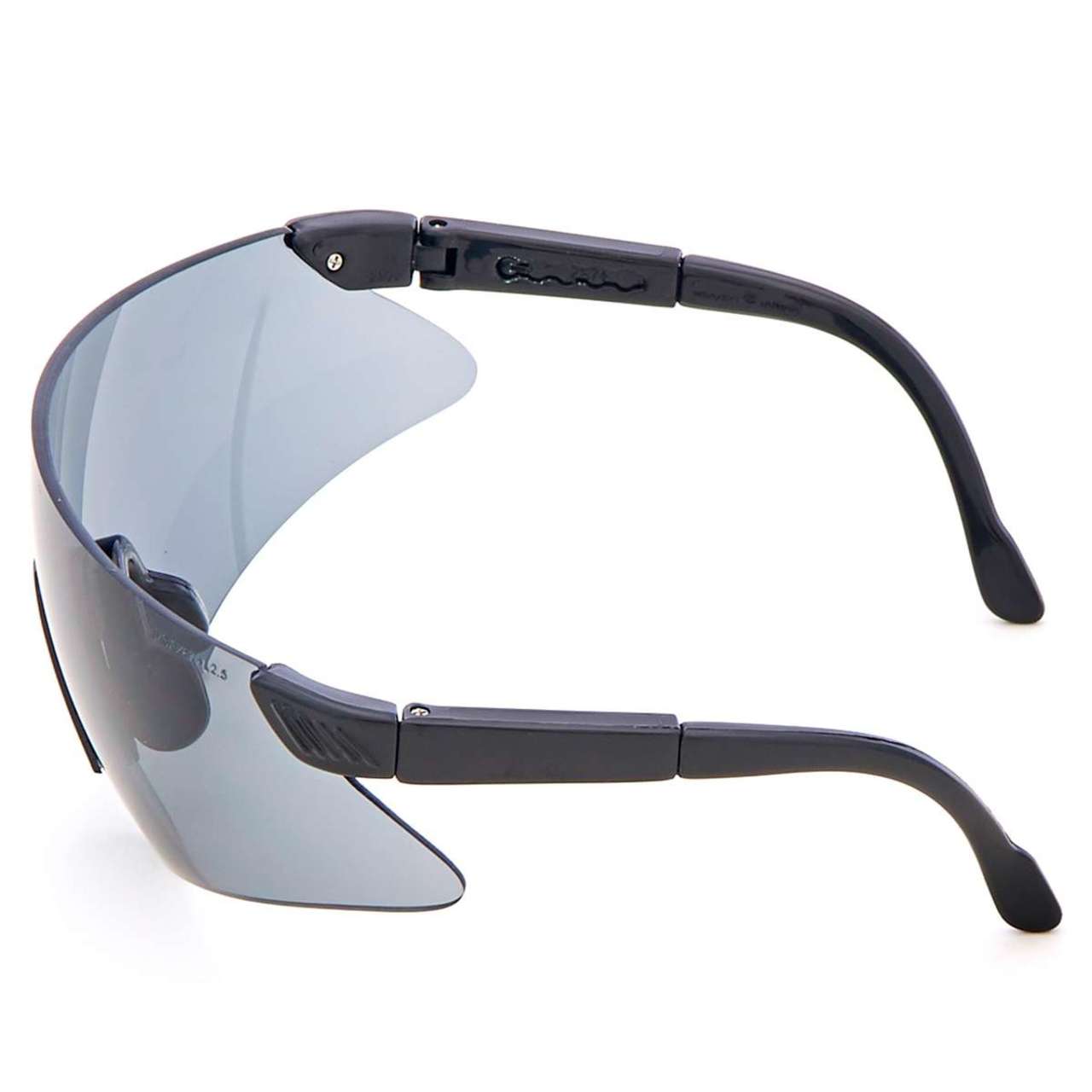 MSA Luxor Safety Glasses, Gray Lens, Black Frame - 697517