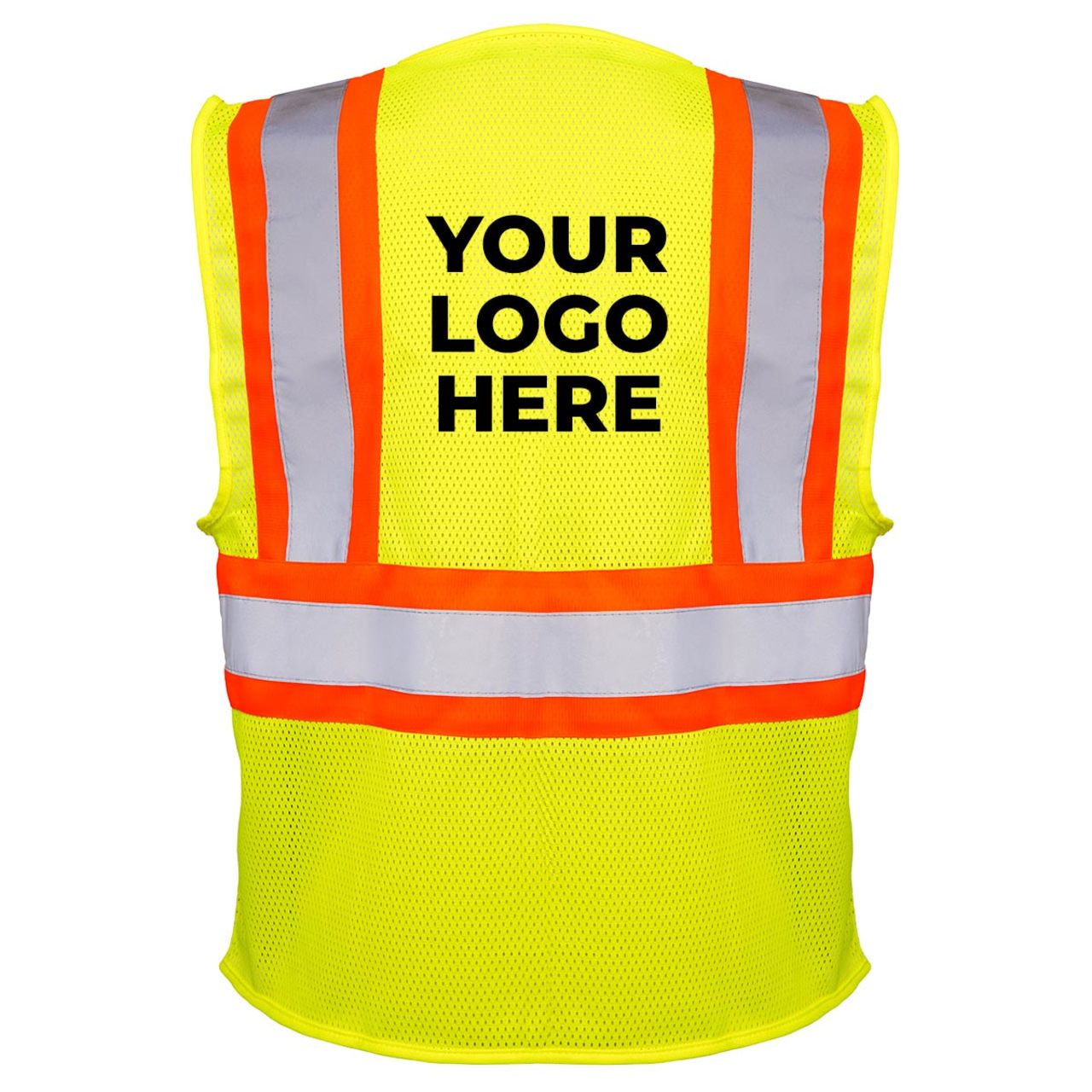 Custom Rugged Blue Type R Class 2 Hi-Vis Two-Tone Mesh Safety Vest
