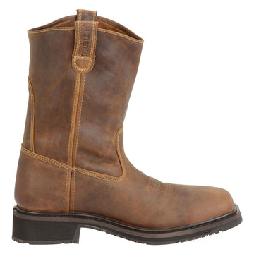 Double-H Men's Sebastian 10" Roper EH Composite Toe Boots, Brown - DH5123