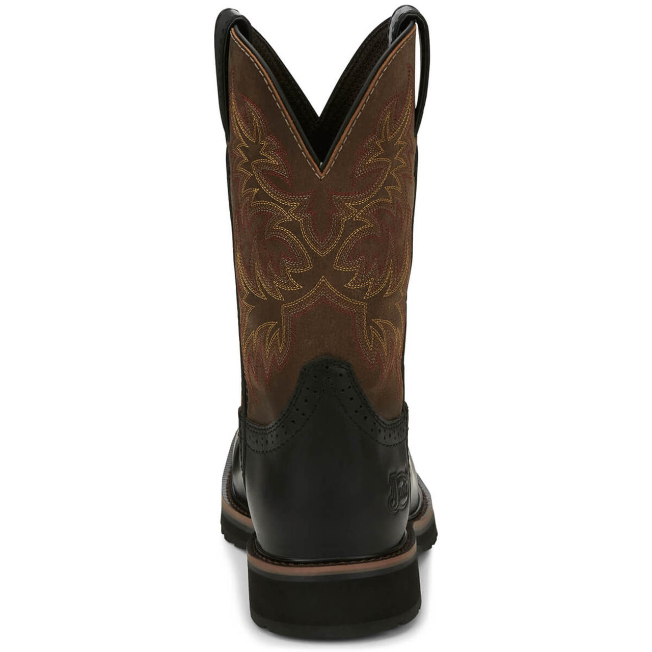Justin Men's Driller 11" Black EH Composite Toe Boots, SE4818, Black