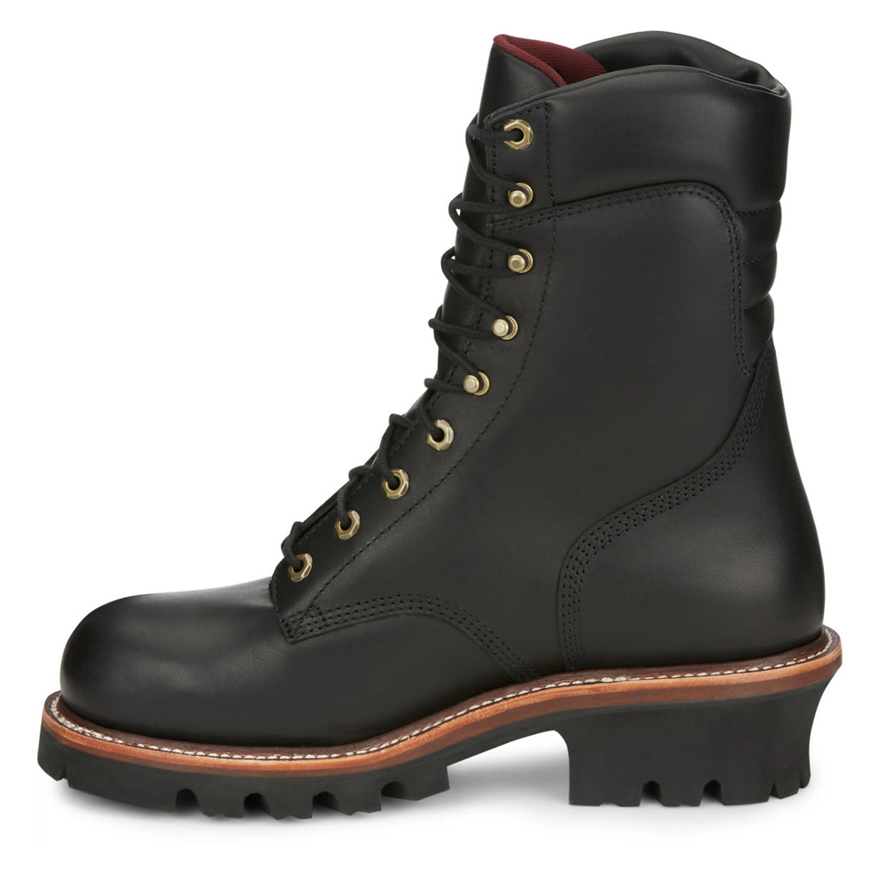 Chippewa Men's Super Dna 9" Logger Waterproof Insulated EH Steel Toe Boots, 59410, Black