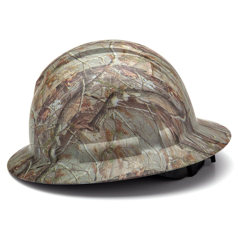 Custom Pyramex Ridgeline HD Full Brim Hard Hat, 4-Point Ratchet Suspension