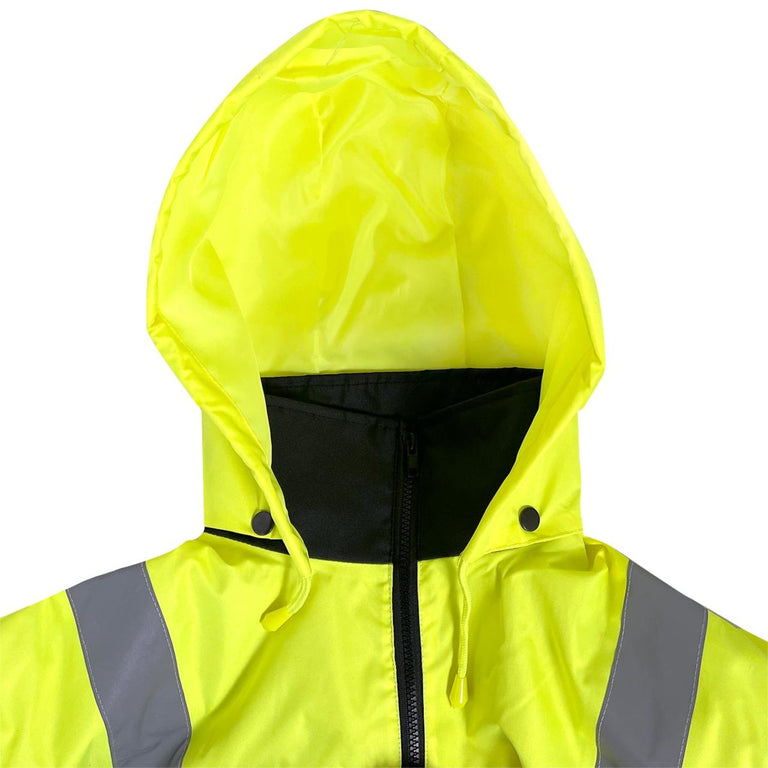Rugged Blue Type R Class 3 High-Vis Bomber Jacket - High Vis Yellow
