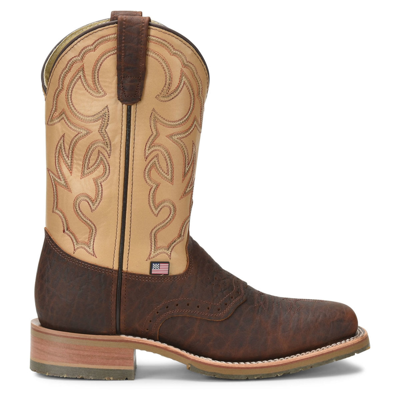 Double-H Men's Graham 11" Roper Steel Toe Boots, DH5305, Tan