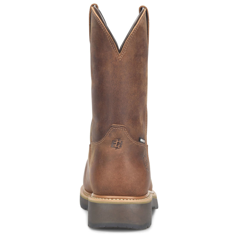 Double-H Boots Men's Boss 10" Wellington EH Alloy Toe Boots, DH4156, Brown