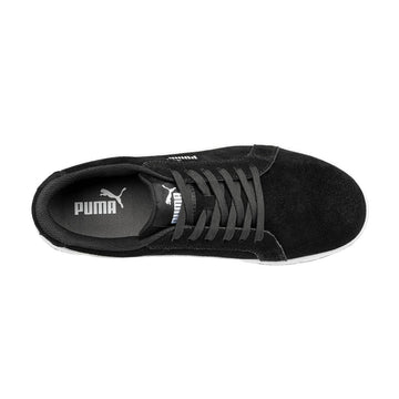 Puma Safety Women's Icon Suede Low EH Composite Toe Shoes, 640115, Black/White