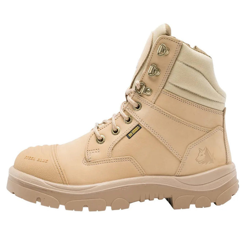 Steel Blue Men's Southern Cross Zip Scuff 8" EH Steel Toe Boots, 812961, Sand