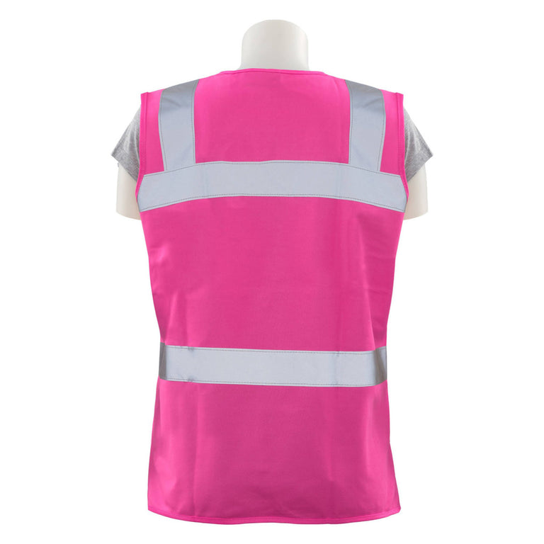 Girl Power Women's Non-ANSI Safety Vest, Hi-Viz Pink, S721