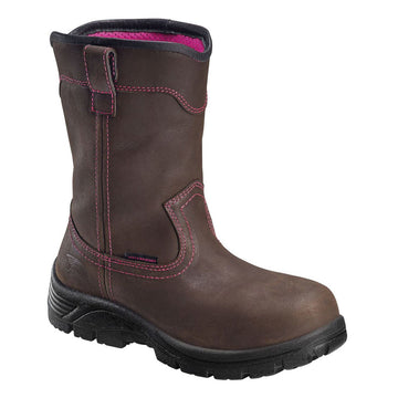 Avenger Women's Framer Wellington Waterproof EH Composite Toe Boots, A7146, Brown