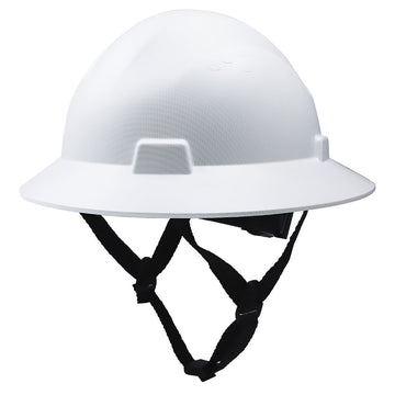 General Electric Non-Vented Full Brim Hard Hat 4-Point Ratchet Suspension - GH329