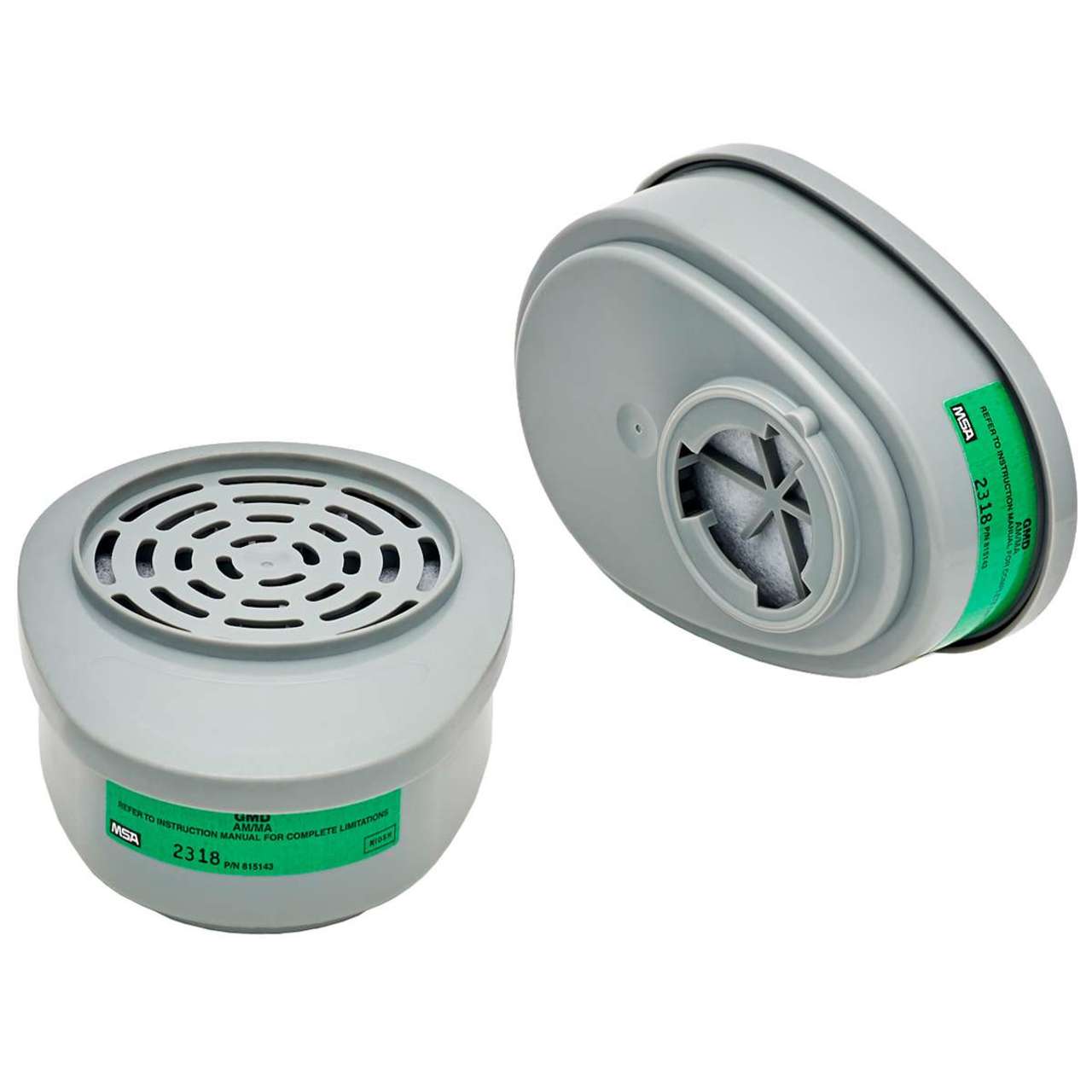 MSA 815358 Advantage Respirator Cartridges, Ammonia/Methylamine GMD, 2 Pack