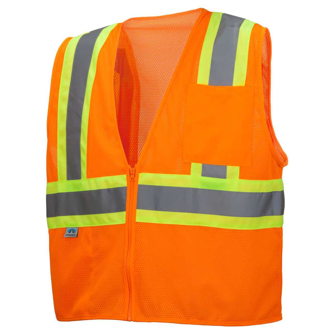 Pyramex RVZ22SE Type R Class 2 Non FR Self Extinguishing Hi-Vis Safety Vest