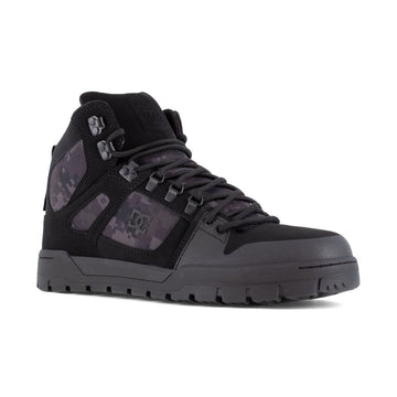 DC Work Crew Men's Pure EH Composite Toe High-Top Shoes, DC60603, Black Camo