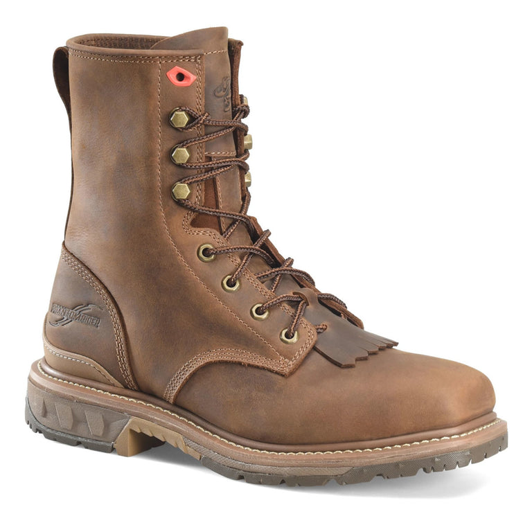Phantom Rider Men's Dailor 8" Lacer Plain Toe Boots Boots, PH5016, Brown