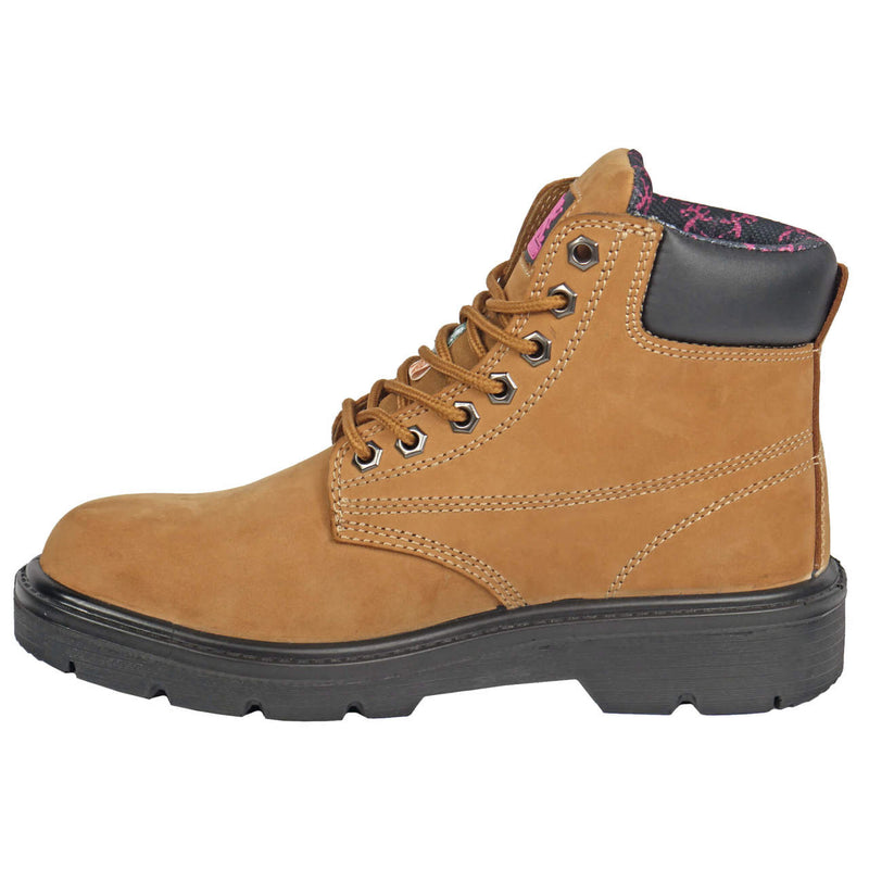 Moxie Trades Women's Alice 6" Tan Steel Toe Boots, MT50161, Tan