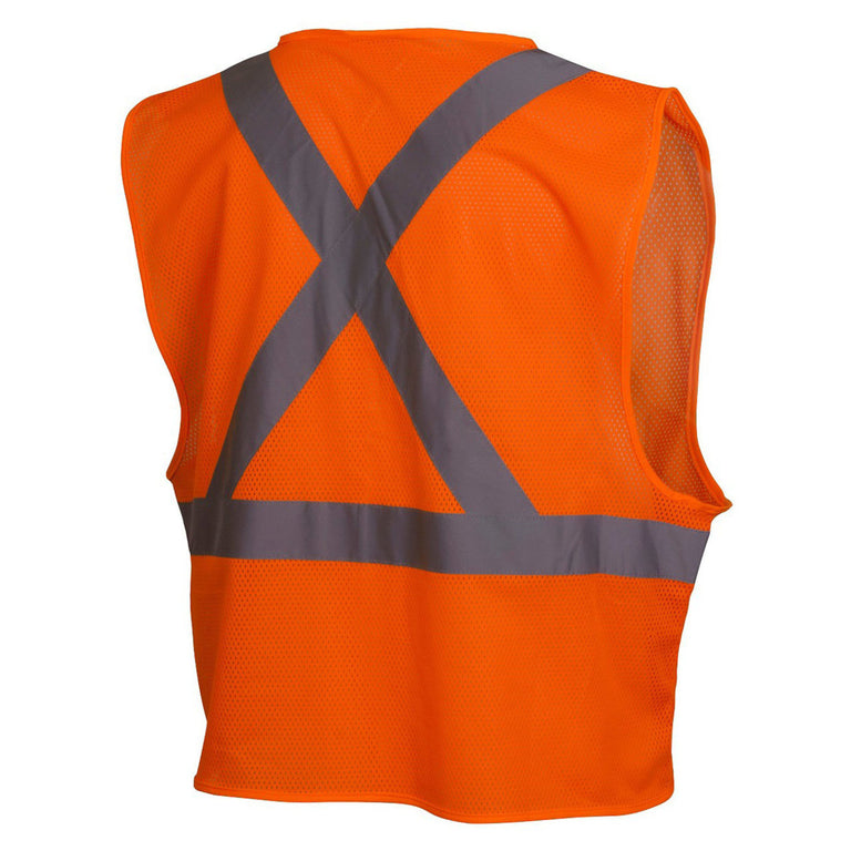 Pyramex RCZ21 Type R Class 2 Hi-Vis X-Back Mesh Safety Vest