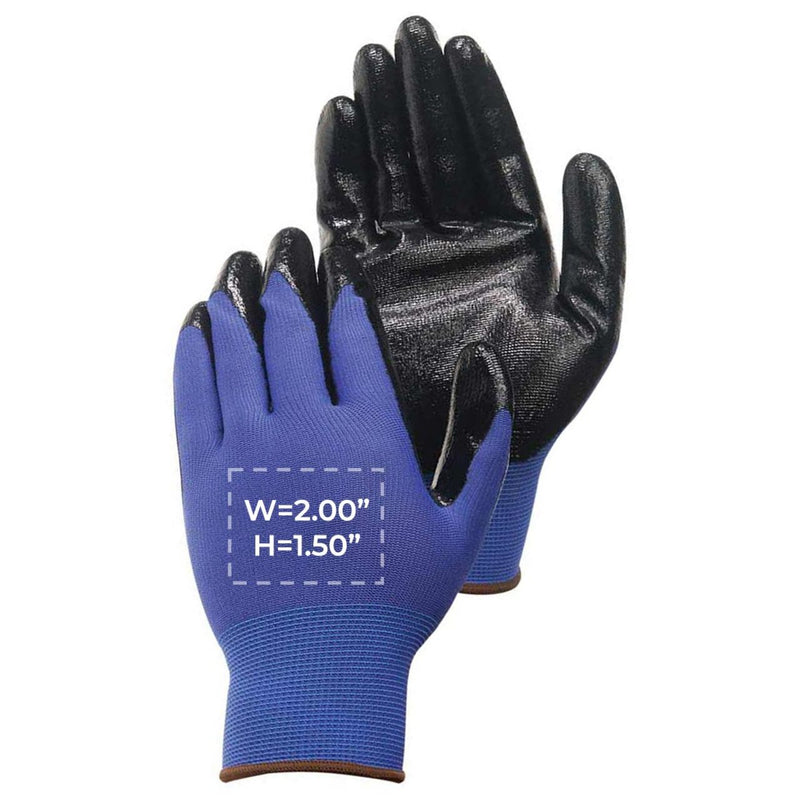 Custom Nitrile Coated Gloves, GL400, 144 Pairs