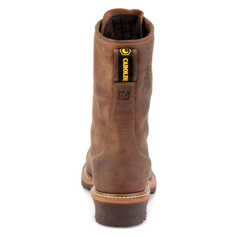Carolina Men's Linesman 10" Waterproof EH Soft Toe Boots, CA904, Cork Harness