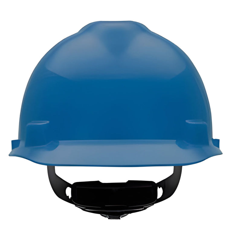 MSA Small V-Gard Cap Style Hard Hat Fas-Trac III Suspension - 477478 - Blue
