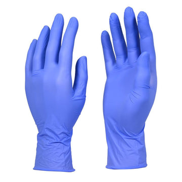DASH Alasta 100 Nitrile Exam Grade Disposable Gloves, Violet Blue, 3.1 mil, Box of 100