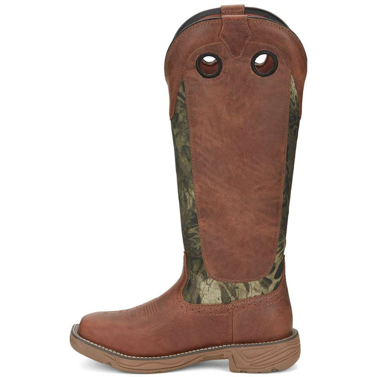 Justin Men's Rush Strike 17" EH Snake Boots, SE4380, Brown