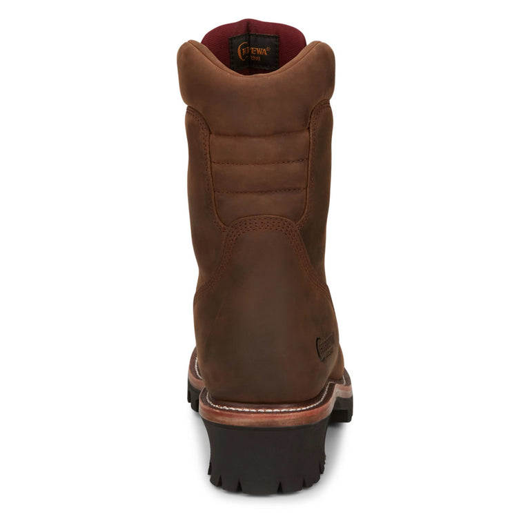 Chippewa Men's Super DNA 9" Logger Waterproof Insulated EH Soft Toe Boots, 59408, Tan