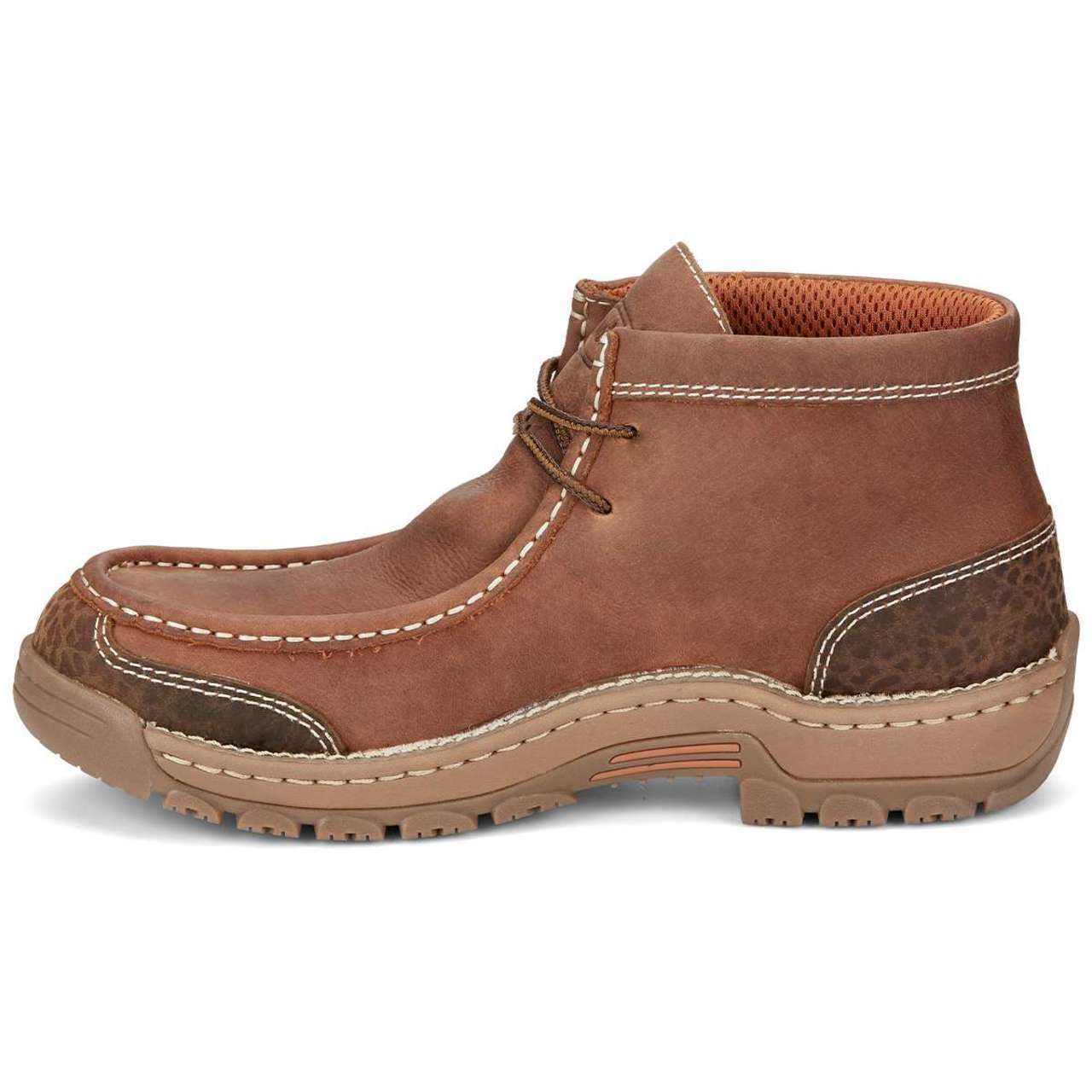 Justin Men's Crafton 4" Waterproof EH Soft Toe Shoes, SE251, Brown