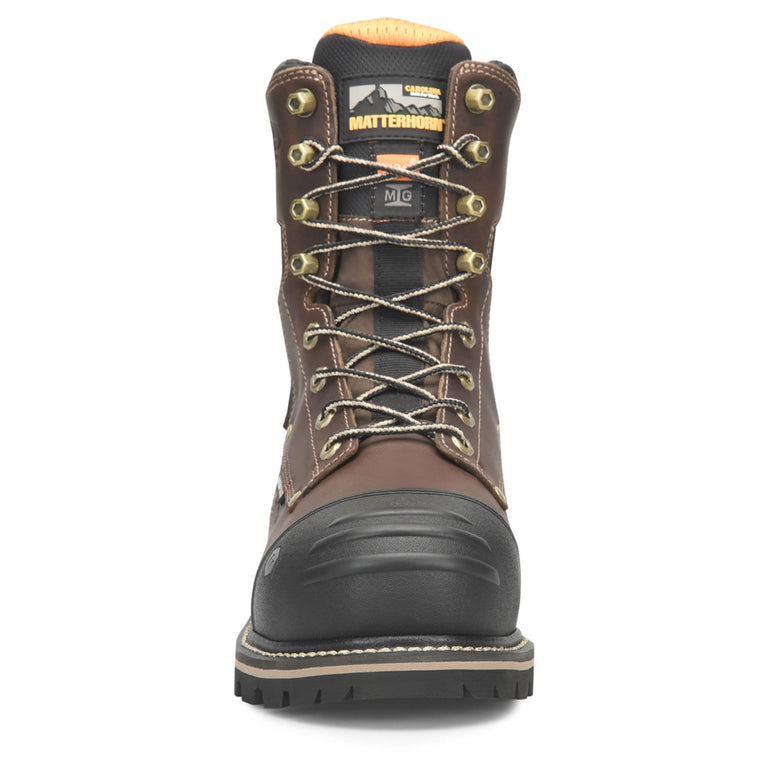 Matterhorn Men's 8" I-BEAM Waterproof EH Met-Guard Composite Toe Boots, MT2548, Brown