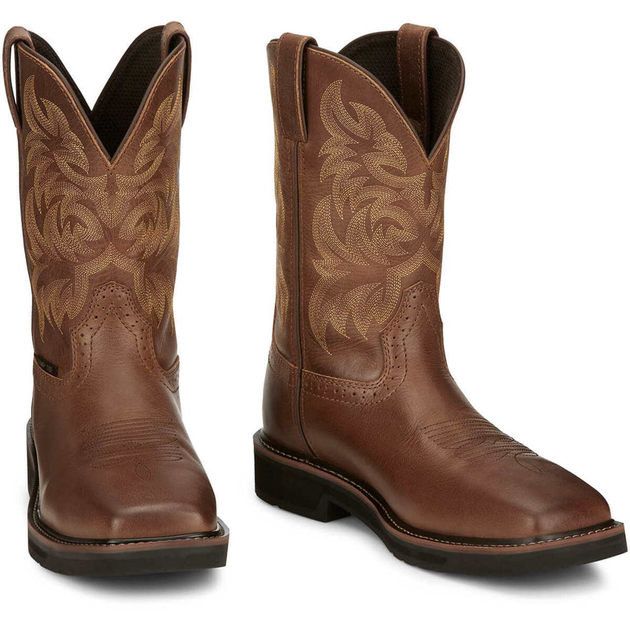 Justin Men's Handler 11" EH Composite Toe Boots, SE4824, Brown