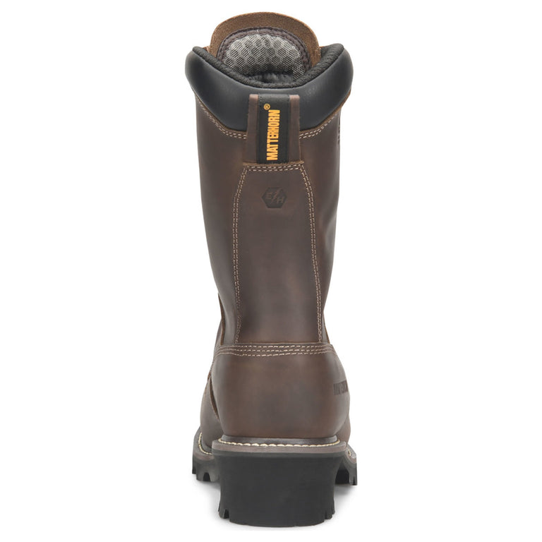 Matterhorn Men's ARC 10" Loggers Waterproof Composite Toe Boots, MT2510, Brown