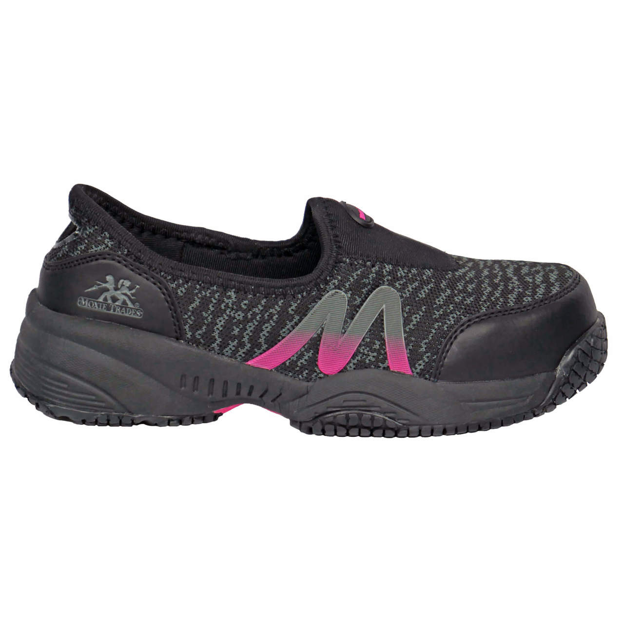 Moxie Trades Women's Zena Slip-On Composite Toe Shoes, MT50180, Black