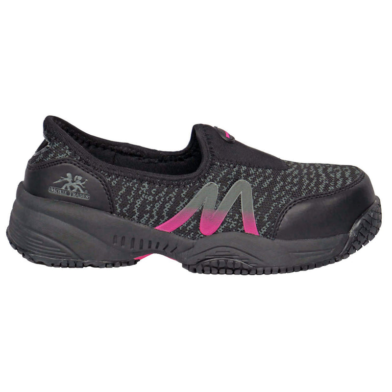 Moxie Trades Women's Zena Slip-On Composite Toe Shoes, MT50180, Black