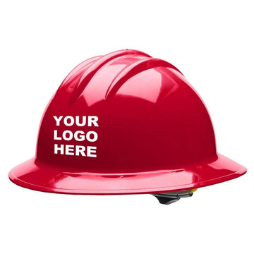 Custom Bullard C33 Full Brim Hard Hat, 6-Point Ratchet Suspension