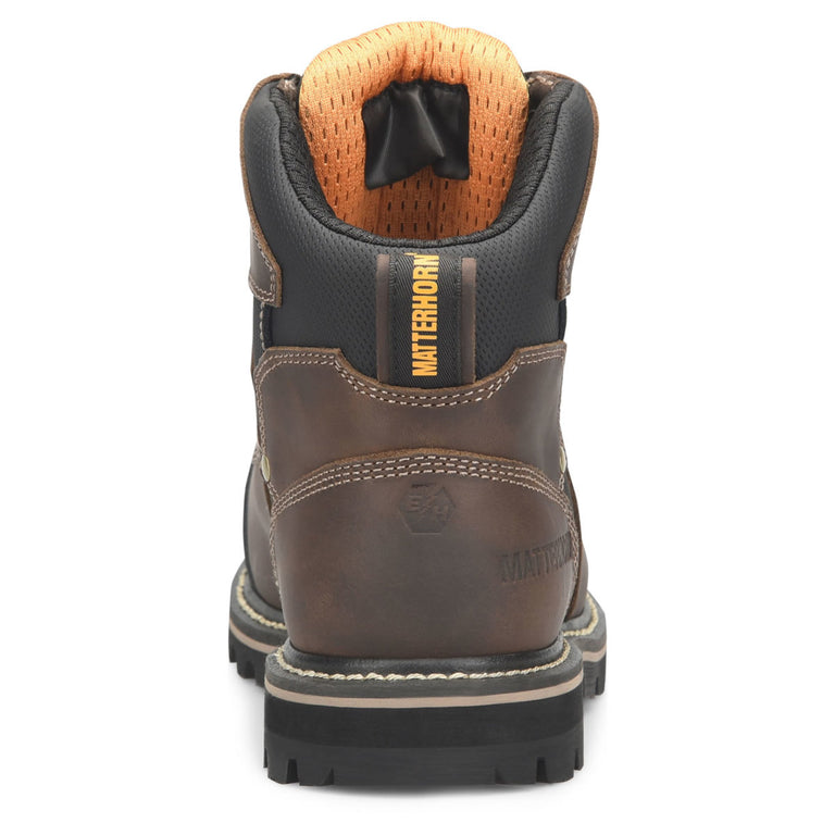 Matterhorn Men's 6" I-BEAM Waterproof EH Met-Guard Composite Toe Boots, MT2546, Brown