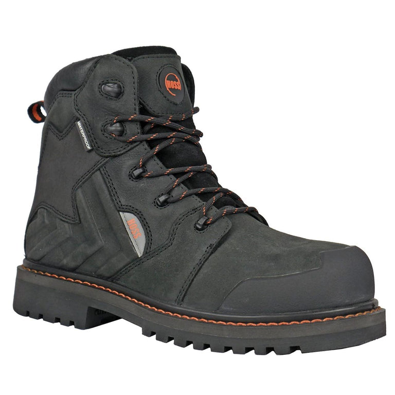 Hoss Men's Bronc 6" Composite Toe Boots, 60145, Black
