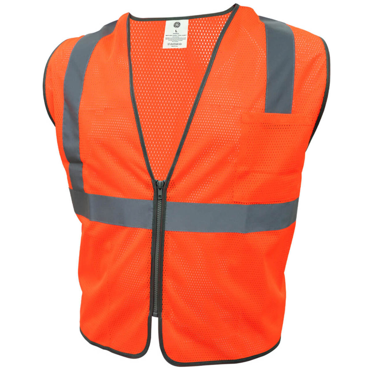 General Electric Type R Class 2 Hi-Vis Mesh Safety Vest, GV076