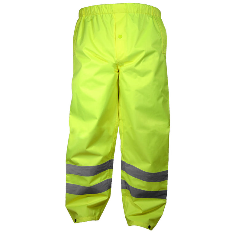 Occunomix Hi-Vis Class E Lightweight Breathable Rain Pant, LUX-RSLTP