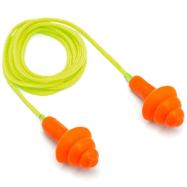 Pyramex RP3001 NRR 25dB Reusable Corded Earplugs, RP3001, 50 Pair, Orange